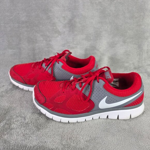 Mens Nike Flex 2012 Red & Gray Running Shoes Lightweight Mesh Size 10 - Picture 6 of 9